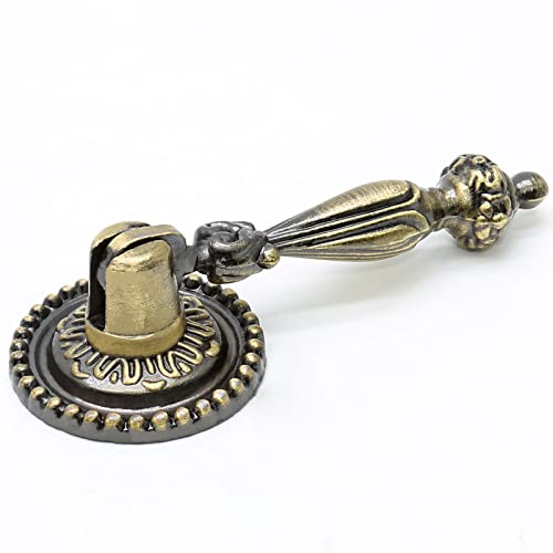 Biaungdo 4 Pack Antique Cabinet Pulls, Bronze Antique Pull Handles - color: Green Bronze