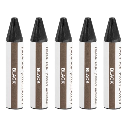 uxcell 5Pcs Wood Filler Stick, Wax Sticks Wood Touch Up Markers, Black - color: Black