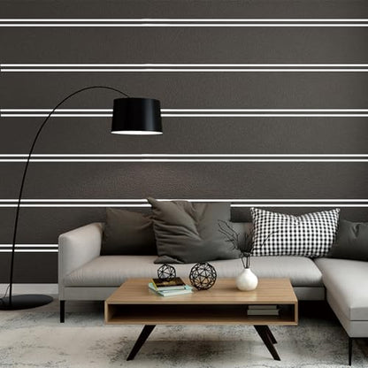 52.5 Ft Peel and Stick Wall Molding Trim, Flexible PVC Trim - color: White (Paintable), size: 52.5 Ft
