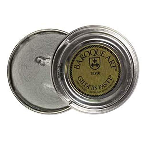 Baroque Art Gilders Paste - Highlight Metal, Wood and More! Silver 1.5 oz