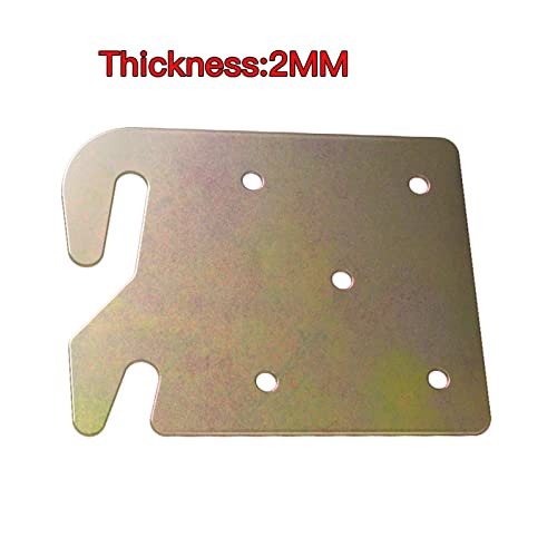 Bed Rail and Frame Hook Plates, Universal Hardware for Wooden Beds, 4pcs