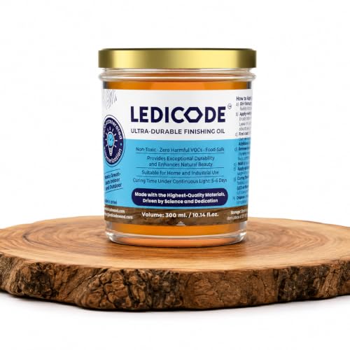 LEDICODE Advanced Polymer Wood Finish & Sealer, Plant-Based, 300ml - size: 300 ml/ 10.14 Fl Oz
