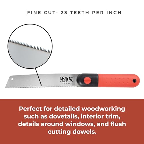 GreatNeck 75001 Japanese Dovetail Pull Cut Saw w/ 23-TPI SK5 9.5” Blade - style: Japanese Dovetail Pull Cut Saw