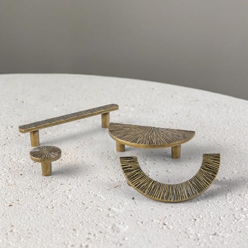 Goo-Ki 3''(76 mm) Hole Centers Luxurious & Sturdy Zinc Alloy Cabinet Handls,Antique Brass Cabinet Pulls for Kitchen,Drawer,Cupboard & Wardrobe,6 Pack - color: Antique Brass, size: 3'' Hole Centers