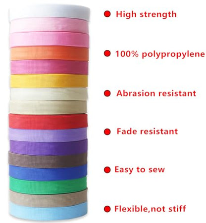 Khaki 1 inch Webbing Strap Kit for DIY Crafts-Backpacks-20yds - color: Khaki
