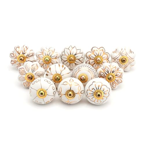Gold Drawer Knobs - Pack of 12 - color: Assorted Gold