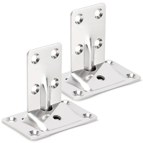 2 Sets Stainless Steel Removable Table Bracket, Strong Sturdy Support Rod