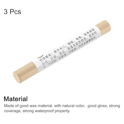 uxcell 3Pcs Furniture Repair Crayons Wood Wax Filler Stick, White Oak - color: White Oak