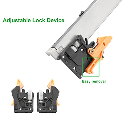 Hitess 6 Pair 22 Inch Undermount Soft Close Drawer Slides Full Extension - size: 22 Inch