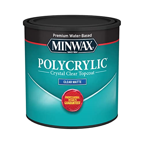 Minwax Matte Clear Water-Based Polycrylic 0.5 pt.