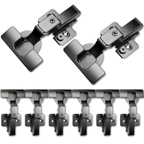 8 Pack Soft Close Cabinet Hinges for Kitchen Frameless Cabinets Inset Self-Closing Concealed Hinge 110° 4D Adjustment Speed Control Ideal for Upgrading Cabinet Doors and Drawers - size: Inset