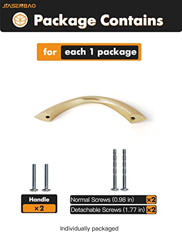 Brushed Gold Cabinet Pulls 3 Inch Arch Twisted Brass Handles Drawer Kitchen Cupboard Bathroom Dresser Cabinet Hardware Zinc Alloy 5 Pack - color: Brushed Gold, size: 3 Inch Hole Centers