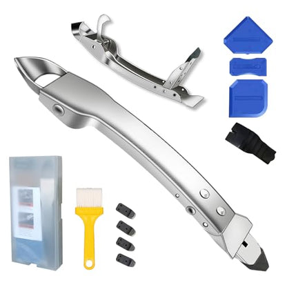 Silicone Caulking Tool Kit Stainless Steel Grout Removal Tool 4 in 1