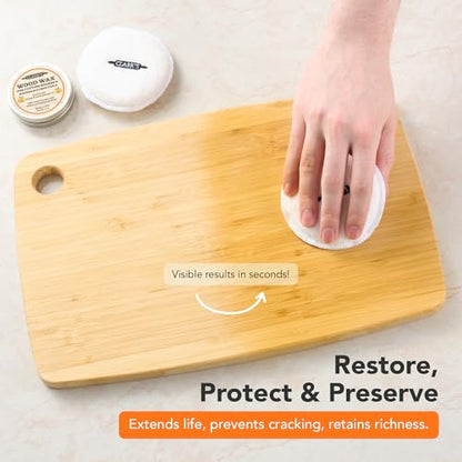 CLARK'S Wood Butter Cutting Board Wax, 2 oz - Citrus Scent - Food Safe