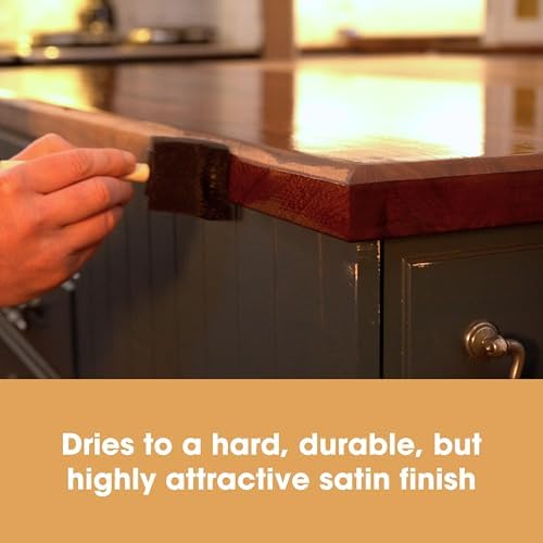 Furniture Clinic Danish Oil for Wood - Premium Finishing Oil to Enhance The Natural Beauty of Oak, Pine & Wooden Worktop Surfaces - Seal & Protect for a Satin Finish - 169 fl oz - size: 169 fl oz