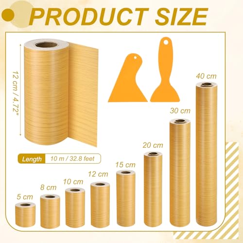PATIKIL Wood Grain Repair Tape 5"x33" for Furniture Beautiful Oak - color: Beautiful Oak, size: 5"x33'