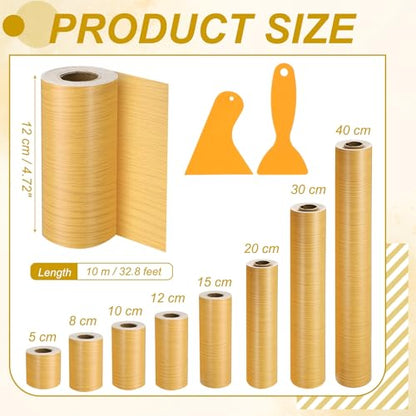 PATIKIL Wood Grain Repair Tape 5"x33" for Furniture Beautiful Oak - color: Beautiful Oak, size: 5"x33'