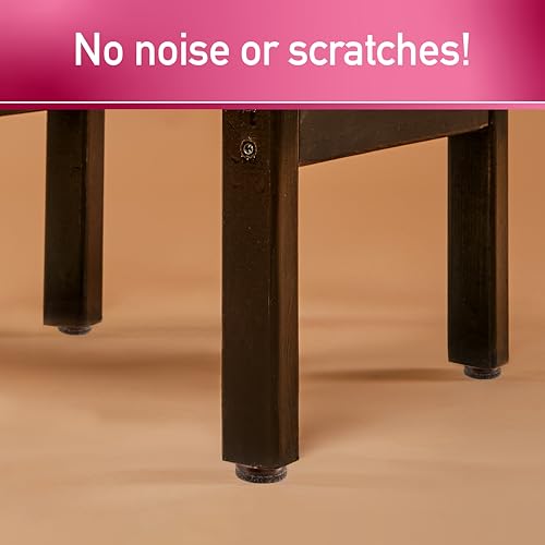 SoftTouch 1" & 1.5" Round Nail-On Felt Furniture Sliders, Protective Heavy-Duty Felt Pads for Wood Furniture and Hard Surfaces, 20-Count, Brown