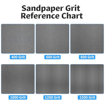 12 Pcs Detail Sander Sandpaper, 1000 Grit Triangular Sandpapers - size: 1,000 Grit