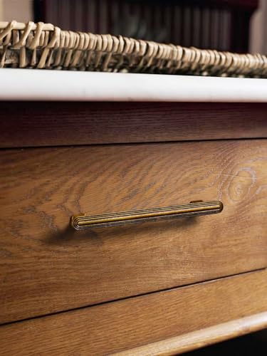 SORWDUREM 10 Pack 3.78 Inch(96mm) Antique Brass Cabinet Pulls Drawer Pulls Kitchen Hardware Cupboard Kitchen Hardware Cabinet Handles - color: Antique Brass, size: 3.78"(96mm) Hole Center