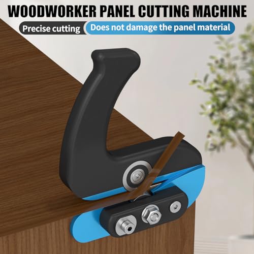 Edge Banding Trimmer Tool - Dual Offset Bearings for Safe, Precision Triming, Wood Veneer Cutter with Ergonomic Handle, Manual Edge Cutter for PVC/ACP/Melamine/Vinyl Laminate 0.3mm-2.5mm