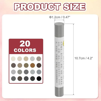 20 Pcs Wood Filler Sticks Wood Repair Wax Crayons Gray Series - color: Gray Series