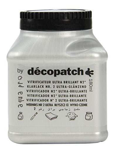 décopatch Sealing Varnish, Ultra-Glossy No2, 180 ml - style: Glossy