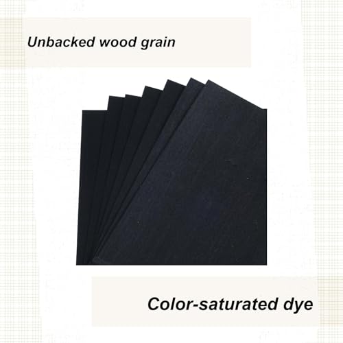 Dyed Black Veneer 8" X 8", 7-Piece