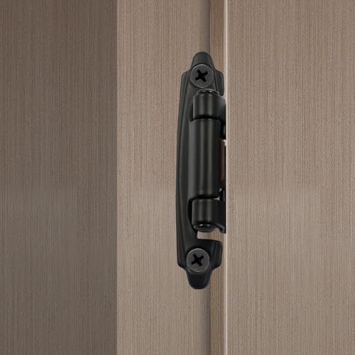 Matte Black Self-Closing Cabinet Hinges 4-Pack (2 Pair) - color: Black