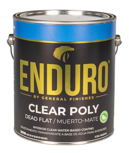 General Finishes Enduro Water Based Clear Poly, 1 Gallon, Dead Flat - color: Dead Flat, size: 1 Gallon