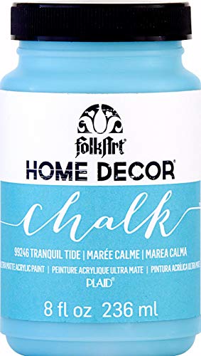 FolkArt Home Decor Chalk Acrylic Paint, 8 oz, Tranquil Tide - color: Tranquil Tide