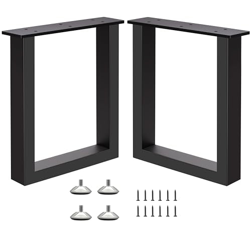 16" Metal Bench Legs Coffee Table Legs,16x11.8 Inch,Set of 2 - size: 16 '' U Shape