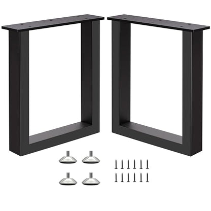 16" Metal Bench Legs Coffee Table Legs,16x11.8 Inch,Set of 2 - size: 16 '' U Shape