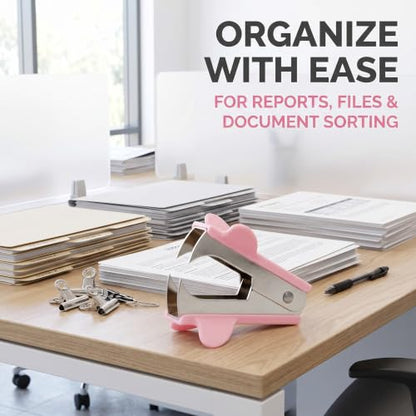 3Pcs Pink Staple Removers - Modern Plastic Staple Pullers with Non-Slip Handles | Easy-Grip Stapler Removal Tools for Students, Teachers | Perfect for Home, School & Office Use
