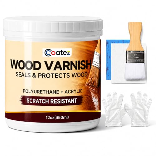 Water Based Polyurethane Acrylic Wood Sealer with Tools - color: Matte
