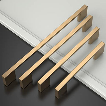 Asidrama 10 Pack 3.75 Inch(96mm) Champagne Bronze Kitchen Cabinet Handles, Cabinet Pulls Kitchen Cabinet Hardware for Cupboard Drawer Handles Dresser Pulls - color: Champagne Bronze, size: 3.75" Hole Center(96mm), style: 10 Pack