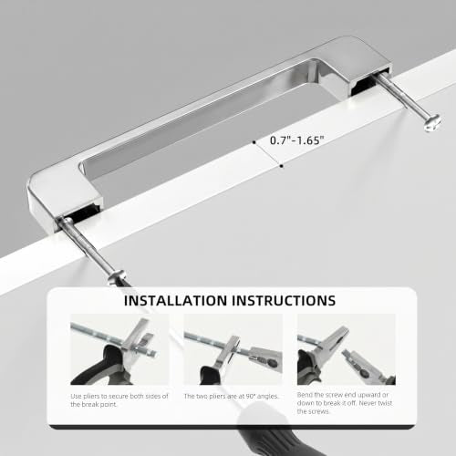Polished Chrome Cabinet Pulls 4 Inch Polished Nickel Cabinet Pulls - color: Polished Chrome, size: 5 Inch (128 mm) Hole Centers