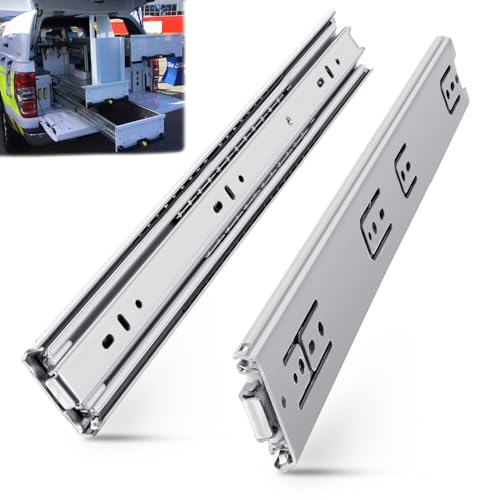 SLIDEWAY 200Lb Heavy Duty Drawer Slides 16" Full Extension Sliding Rails - color: 51mm Standard, size: 16 Inch