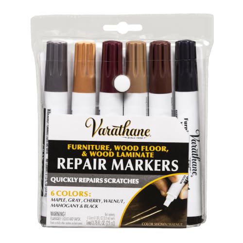Varathane Wood Stain Repair Marker Kit, Assorted Warm Tones - color: Warm Tones, size: Pack of 12