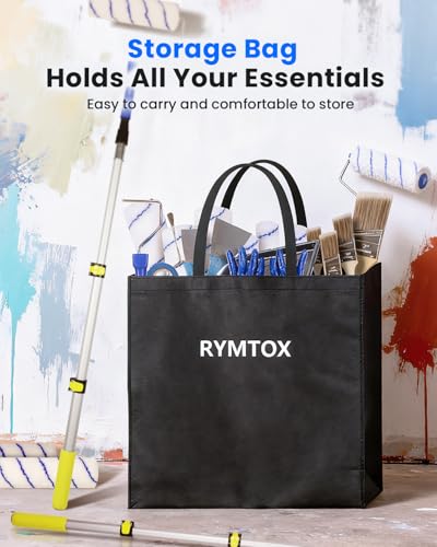 33PCS Complete Paint Roller Kit with Extension Pole & Carry Bag