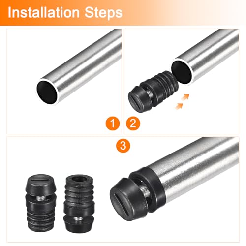 uxcell 4Pcs Inserts for with Leveling Feet,19mm/0.75" OD,M6-1.0mm Thread