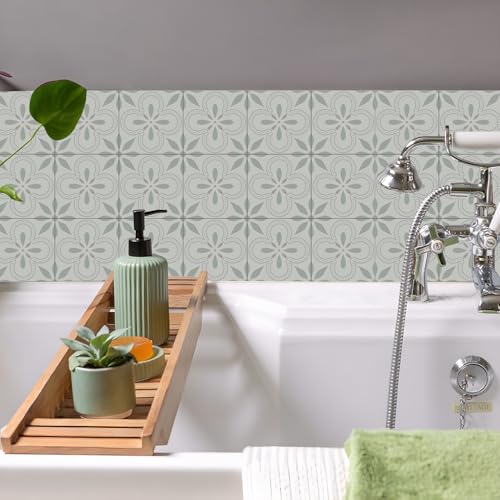 VICCI 12Pcs Tile Sticker Peel and Stick Wall Tiles Decals, 5.9x5.9 inch - color: Art-231, size: 5.9x5.9IN*12PCS