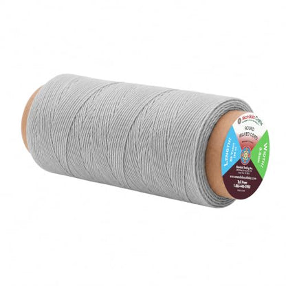 Mandala Crafts 80M 0.8mm Gray Round Waxed Thread for Leather Sewing - color: Gray, size: Round 0.8mm 85 Yards 80M