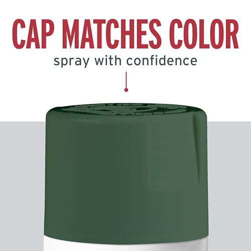 Rust-Oleum Stops Rust Spray Paint, Satin Earthy Green - color: Satin Earthy Green, size: 12 Ounce (Pack of 6)