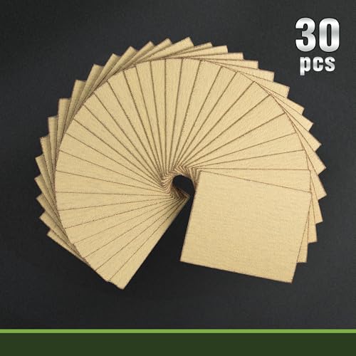 1/4 Sheet Sandpaper for Palm Sander 30PCS 80 Grit 4.5 x 5.5 Inch Palm Sander Paper with Hook and Loop Backing Sandpaper Sheets for Woodworking,Automotive,Metal - style: 80grit