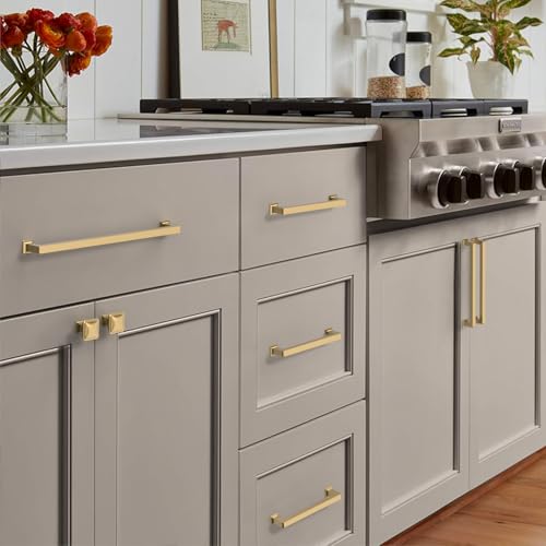 Champagne Bronze Cabinet Handles Kitchen Pulls 7.5 Inch 10 Pack - color: Champagne Bronze, size: 7.5" Hole Center
