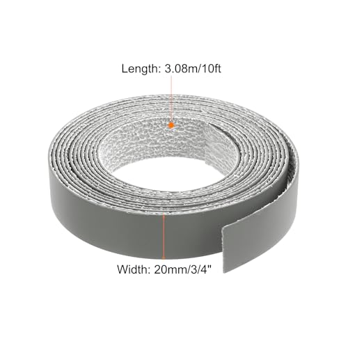 uxcell Edge Banding 3/4 Inch x 10ft Pre-Glued Veneer Dark Gray - color: Dark Gray, size: 3/4 Inch x 10ft