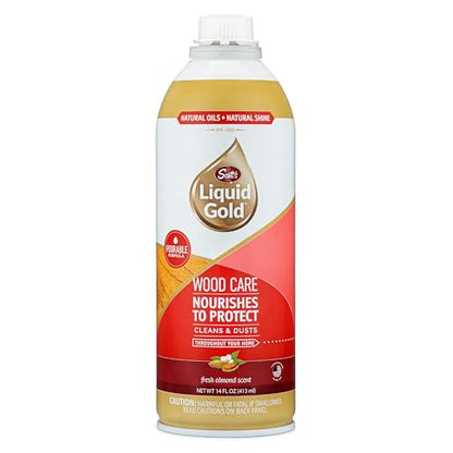 Scott's Liquid Gold Pourable Wood Cleaner and Polish (Non-Aerosol), 14 oz, Six Pack