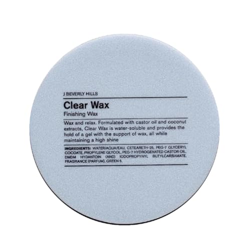 J Beverly Hills Clear Finishing Wax with Castor Oil, 2.5 Oz