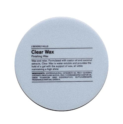 J Beverly Hills Clear Finishing Wax with Castor Oil, 2.5 Oz